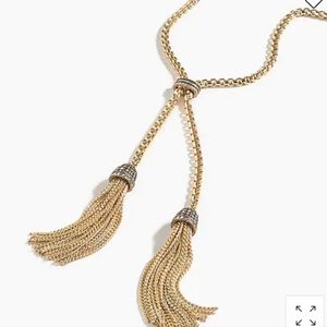 🆕️J.Crew Pavé tassel chain necklace